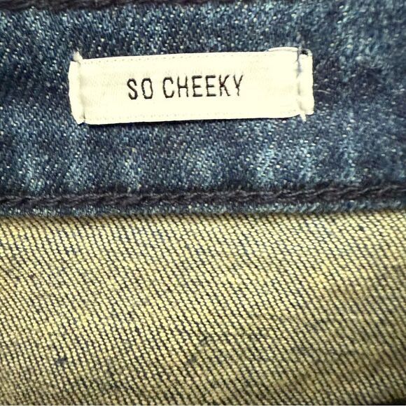 William Rast So Cheeky Blue Straight Jeans with Natural Fading Junior Size 27 - Picture 4 of 7